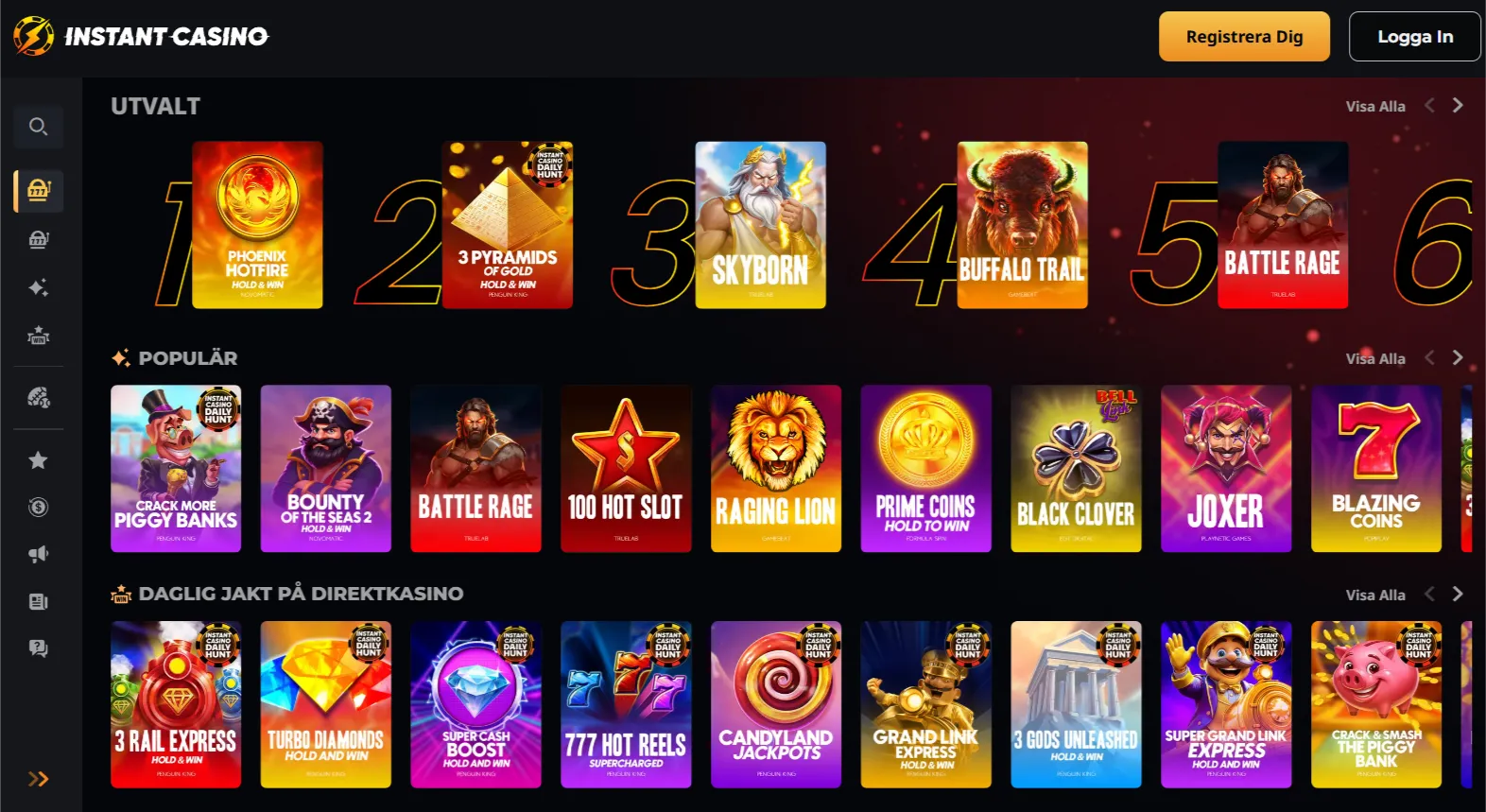 Spel hos MGA casino Trustly: 10 000+ slots som inte finns på lokala plattformar